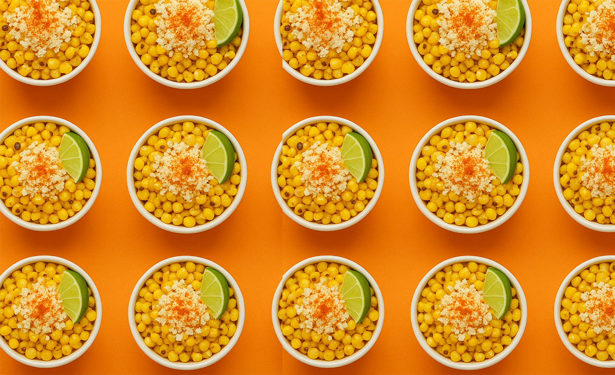 Entre los esquites y los elotes en vaso, elige siempre una chaska